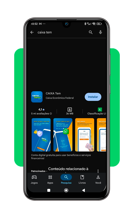 aplicativo para consultar o saldo do Caixa Tem