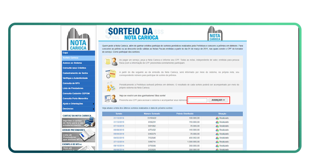 Nota Fiscal Carioca