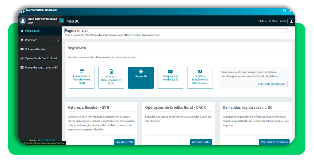 valores a receber automático