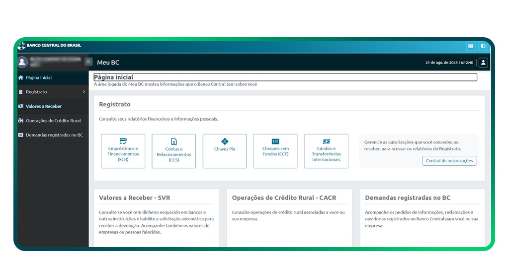Consultar dinheiro esquecido no CPF
