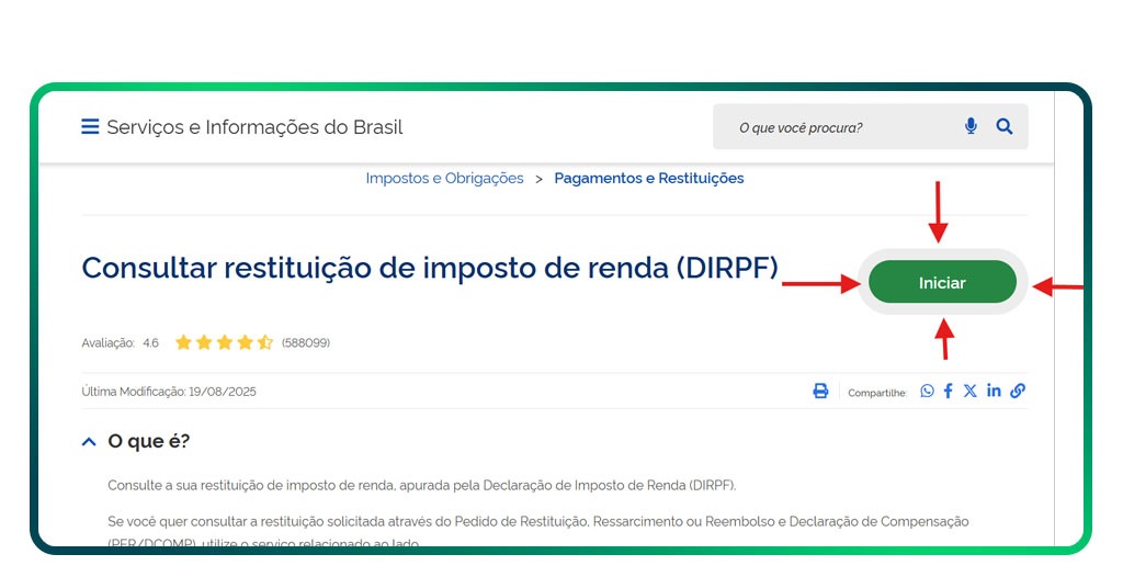 Restituição do Imposto de Renda