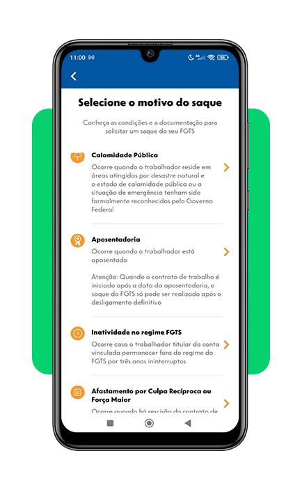 Saque aposentadoria do FGTS