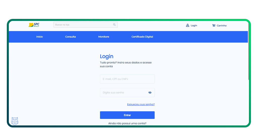 Consultar o CPF no SPC