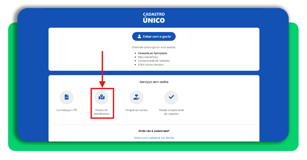 Cadastro para família unipessoal