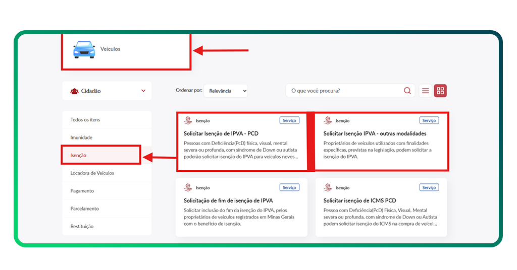 Isenção total do IPVA
