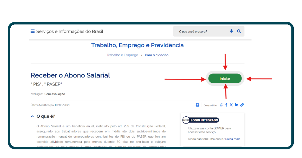 Consultar o lote extra do PIS
