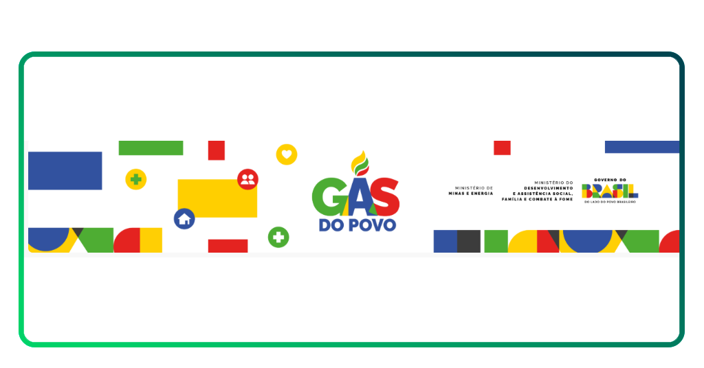 Receber o botijão de gás do governo