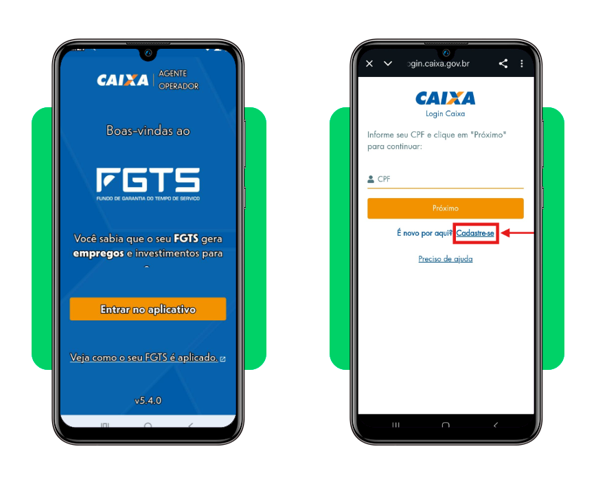 Consultar e sacar FGTS disponível