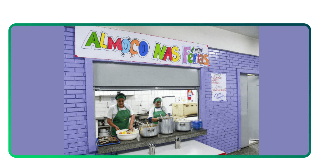 Merenda escolar nas férias