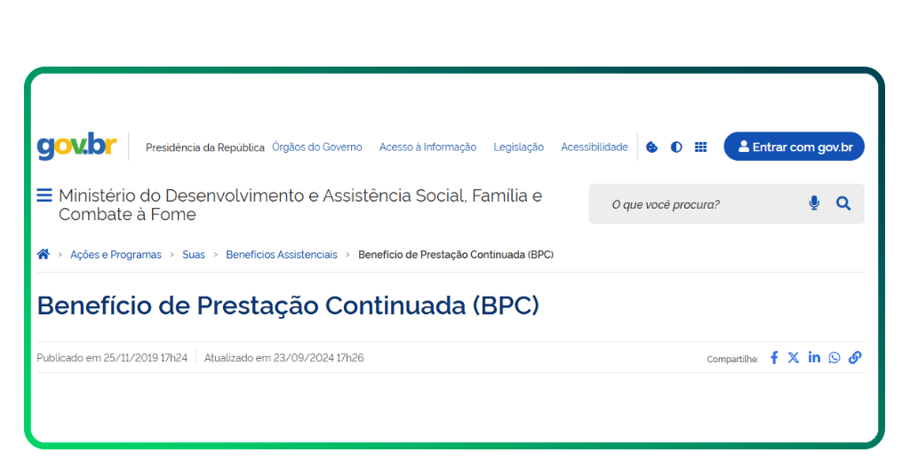 Regras do BPC em 2026