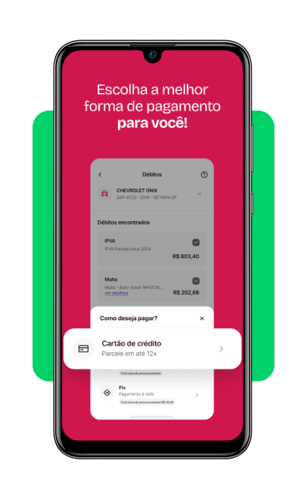 Parcelamento do IPVA atrasado em 12x