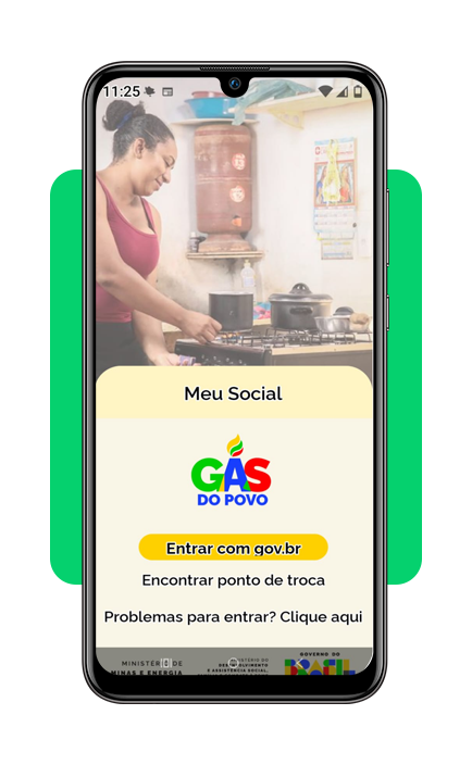 Nova recarga do Gás do Povo