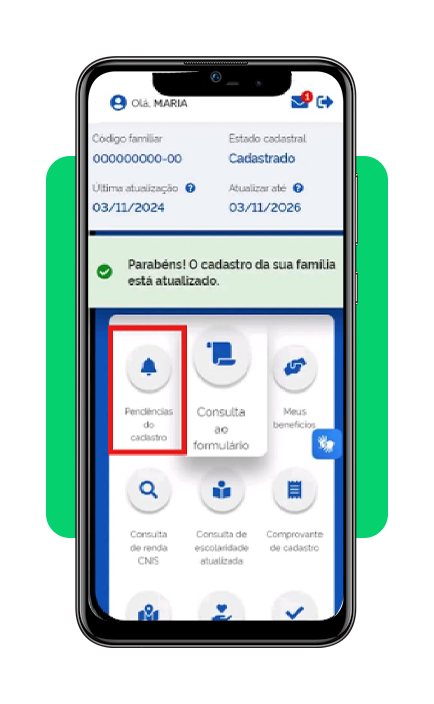 Pendências do CadÚnico no CPF