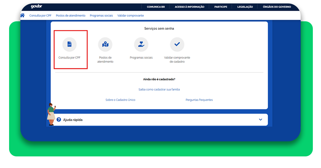 Pendências do CadÚnico no CPF