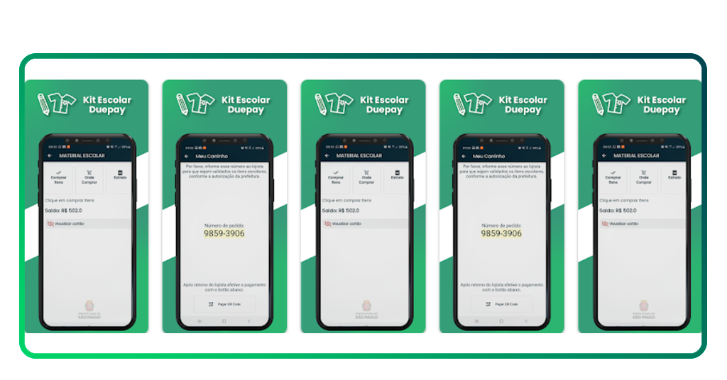 Kit escolar grátis do governo