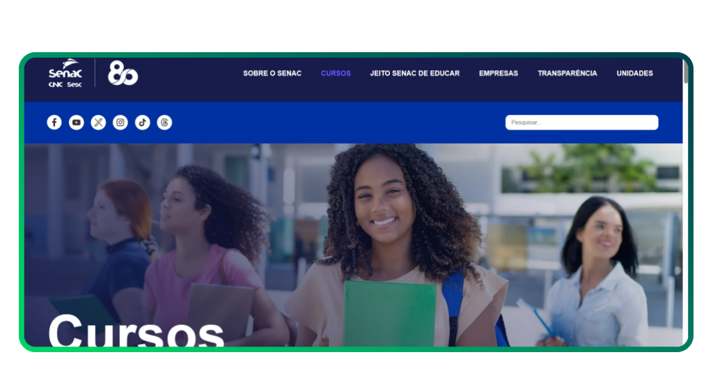 Curso grátis do SENAI/SENAC