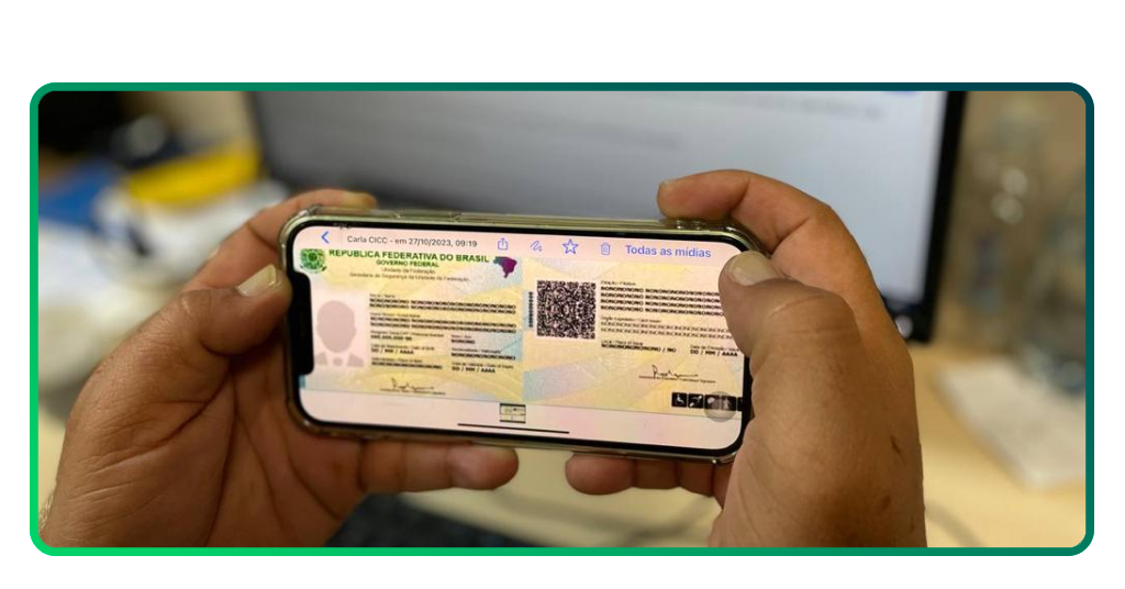 Novo RG digital no celular