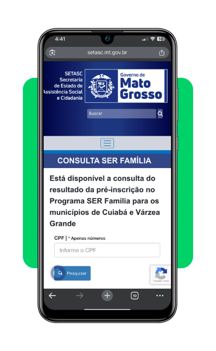 Cartão SER Família MT