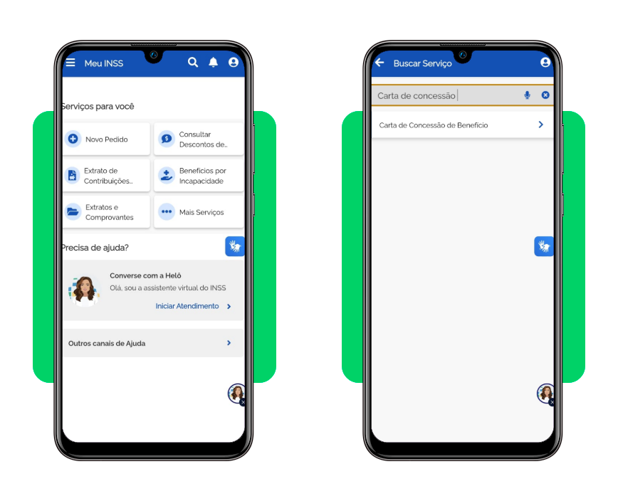 carta de concessão do INSS 