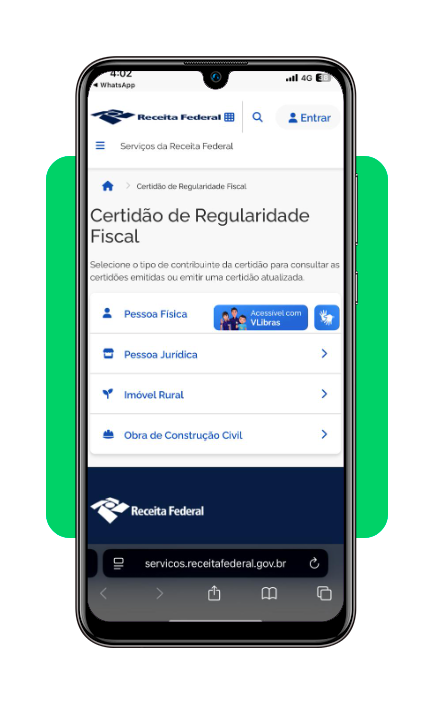 Certidão negativa de débitos