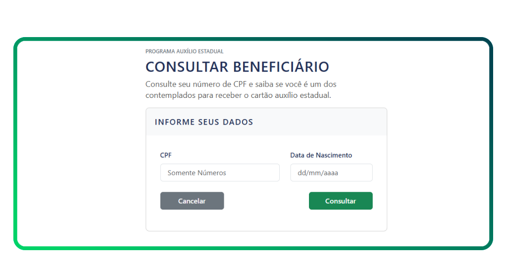 Consultar o Auxílio Permanente AM