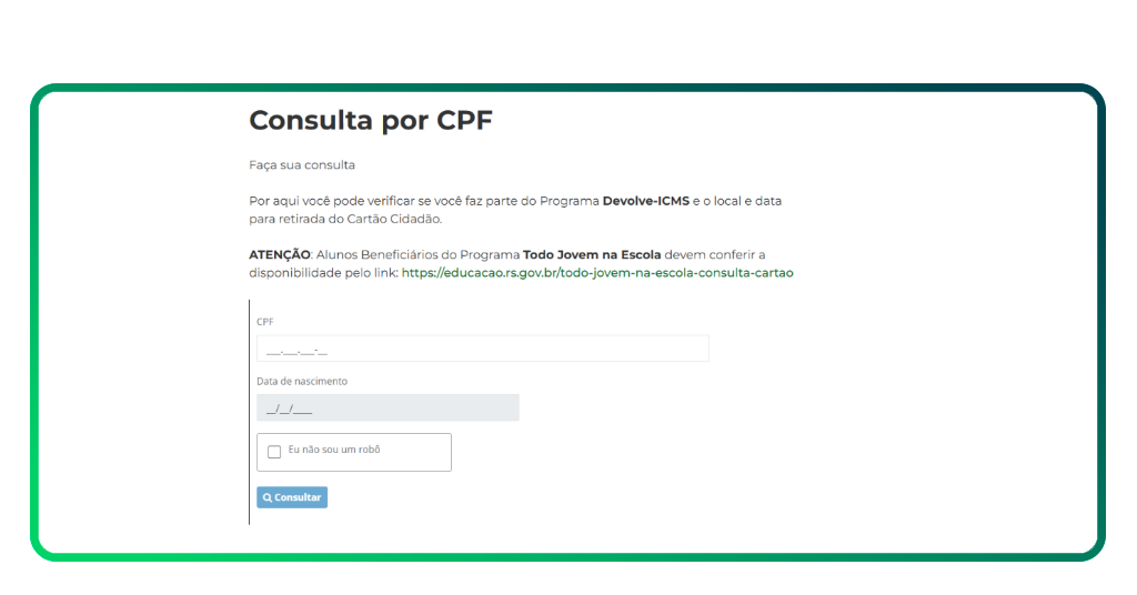 Dinheiro de volta do Devolve ICMS