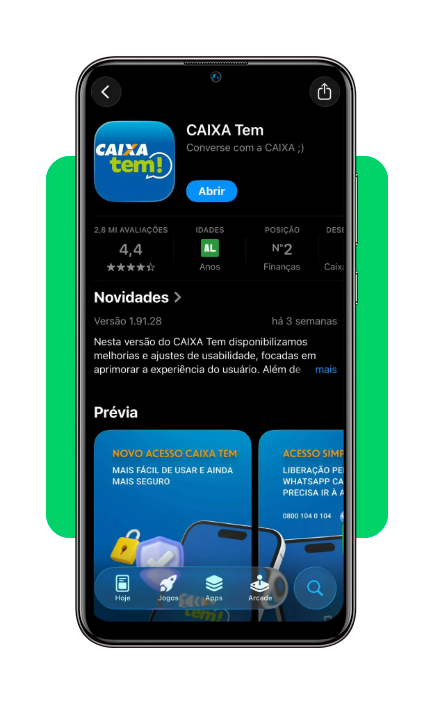 Solicitar o empréstimo do CAIXA Tem