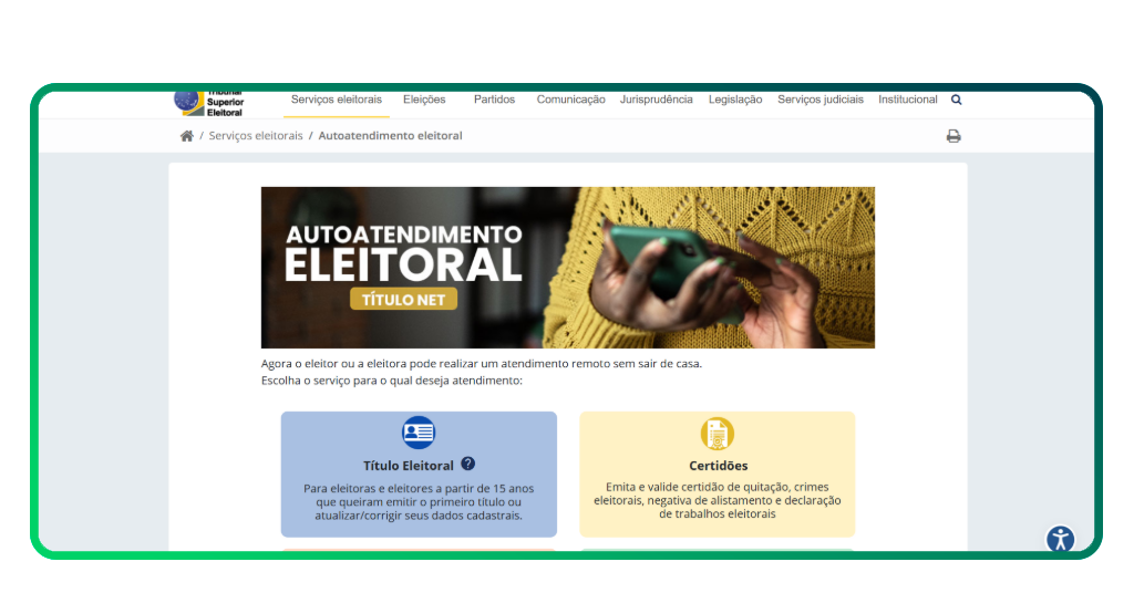 Título de Eleitor pela Internet