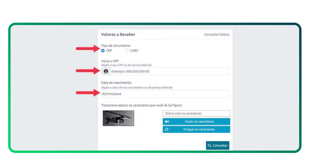 Dinheiro dos seus pais disponível
