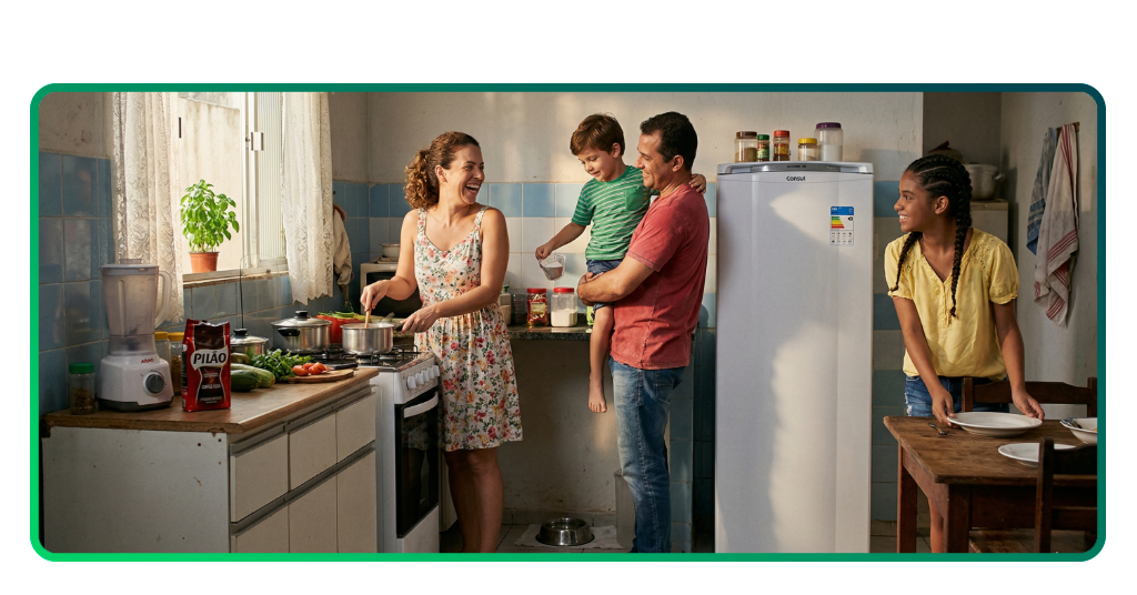 Trocar a geladeira velha de graça