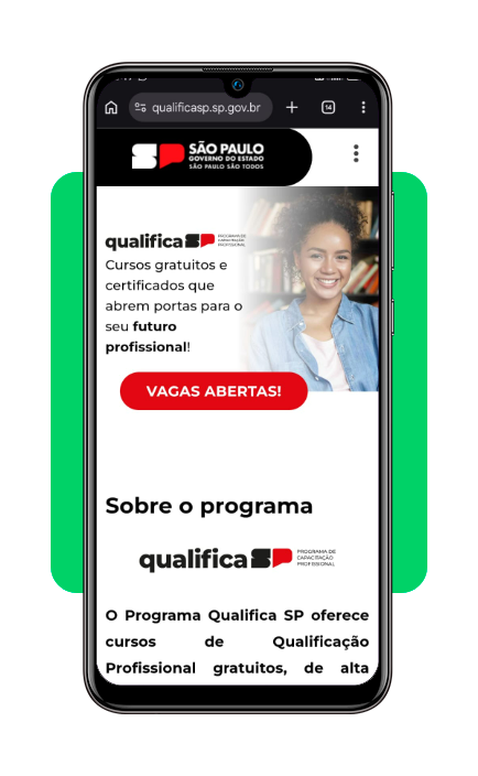 Vagas do programa Qualifica SP