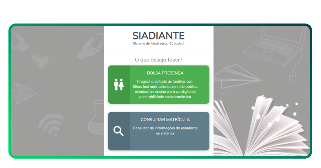 Saldo do Bolsa Presença