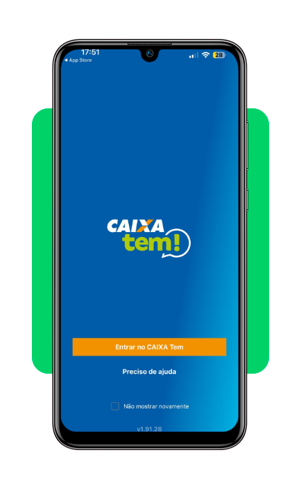 Valores a receber disponíveis no Caixa Tem