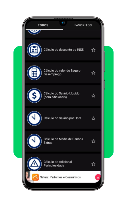 salário líquido e descontos CLT