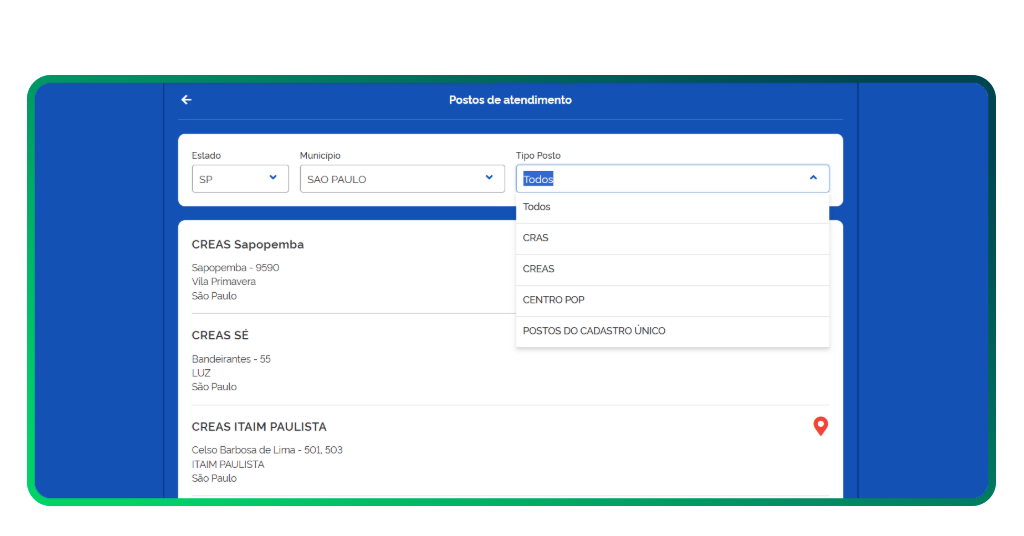 benefício disponível no CPF